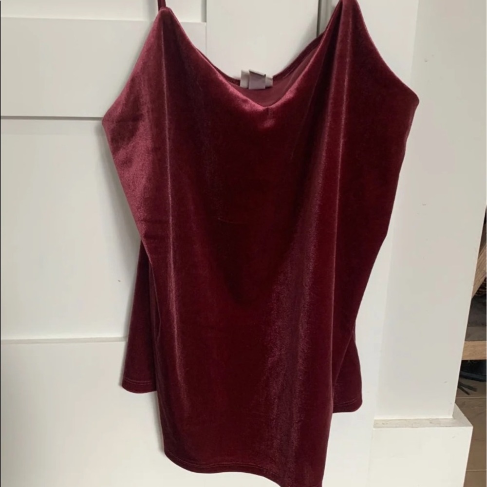 Soft velvet spaghetti strap tank